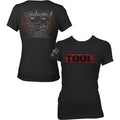 Tool Ladies T-Shirt: Shaded Box (Black) (Back & Sleeve Print)
