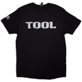 Tool Unisex T-Shirt: Metallic Silver Logo (Black) (Sleeve Print)