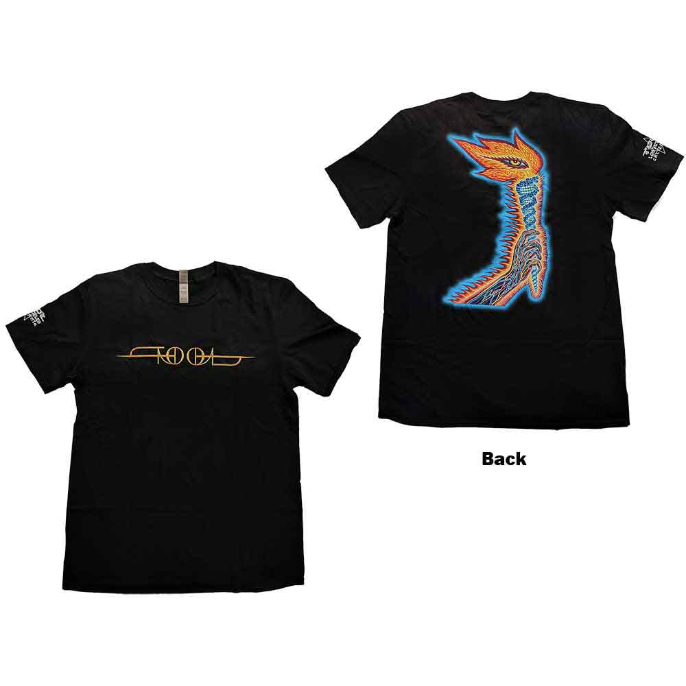 Tool Unisex T-Shirt: The Torch (Black) (Back & Sleeve Print)