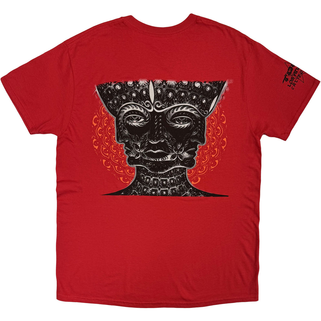 Tool Unisex T-Shirt: Faces (Red) (Back & Sleeve Print)