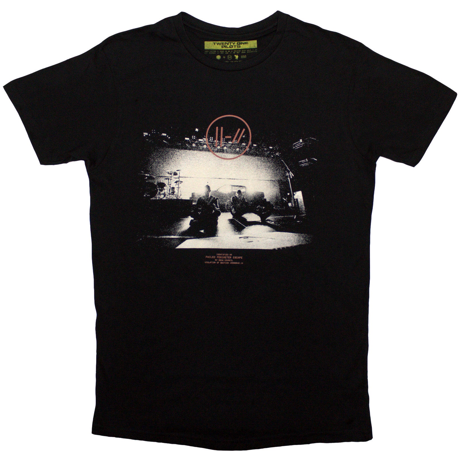 Twenty One Pilots Unisex T-Shirt: Dark Stage (Black)