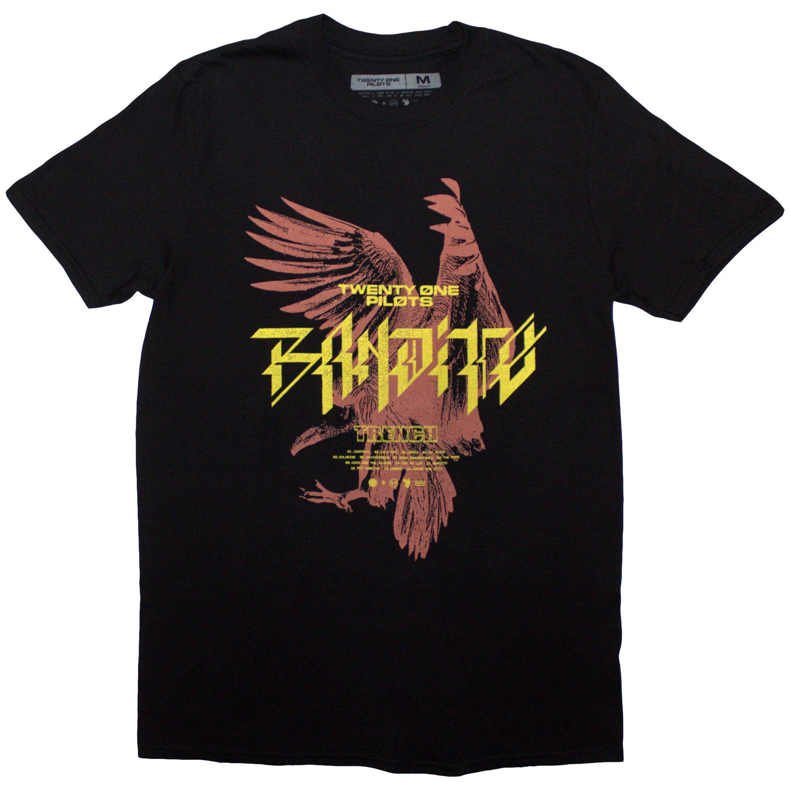 Twenty One Pilots Unisex T-Shirt: Bandito Bird (Black)
