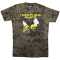 Twenty One Pilots Unisex T-Shirt: Back To Back (Green) (Wash Collection)