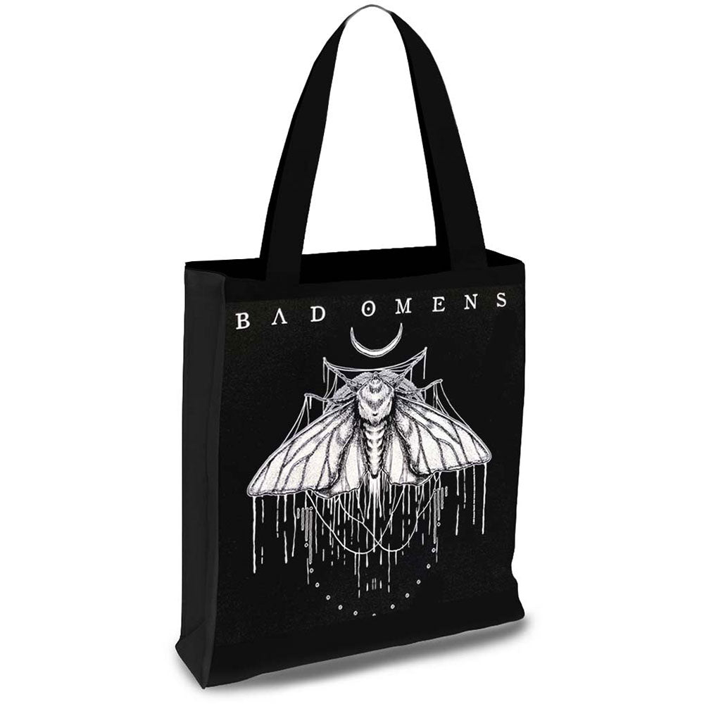 Bad Omens Tote Bag: Moth (Black)