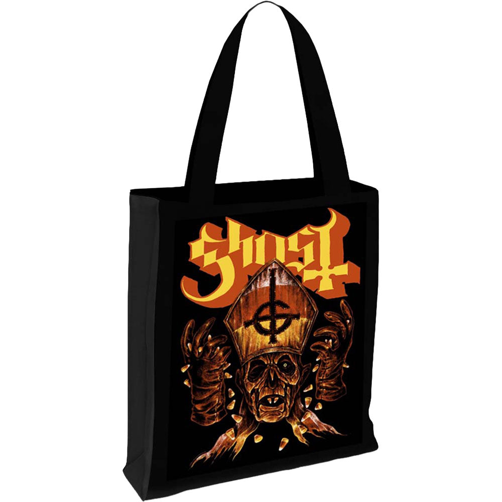 Ghost Tote Bag: Candy Corn (Black)