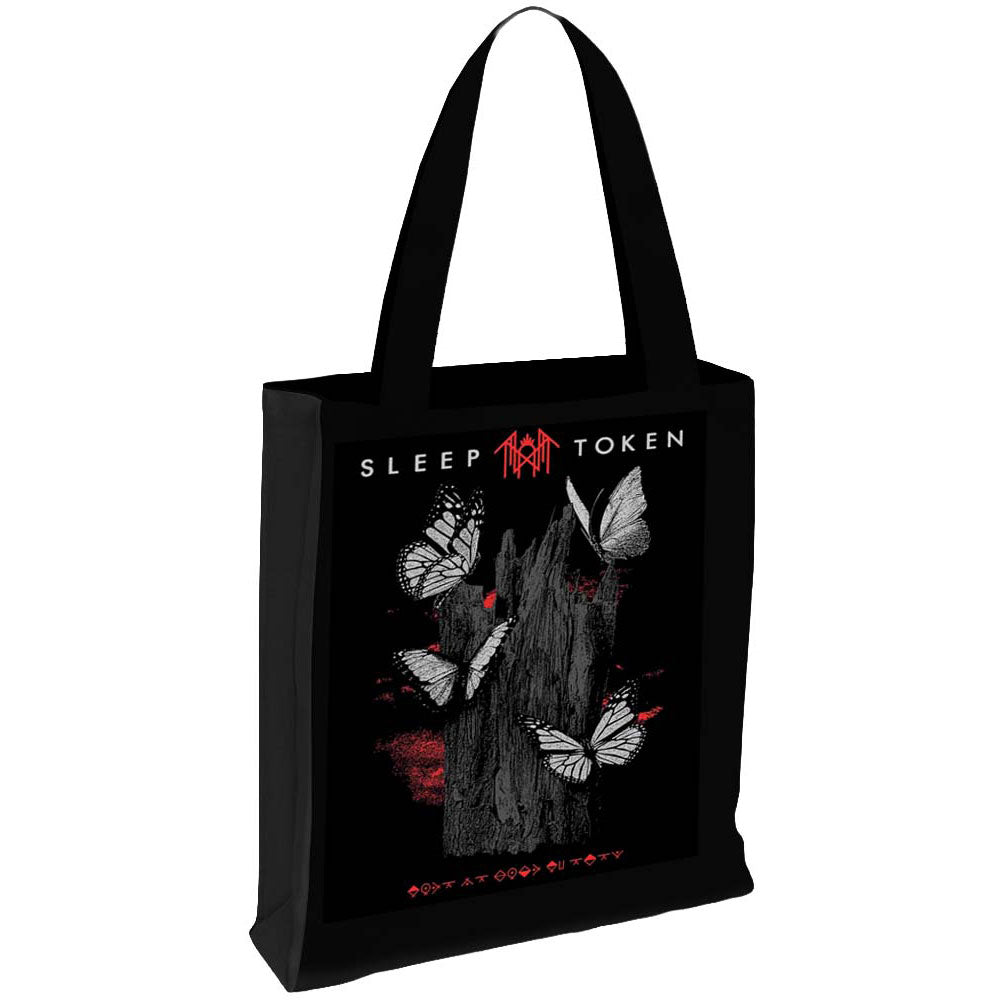 Sleep Token Tote Bag: Butterflies (Black)