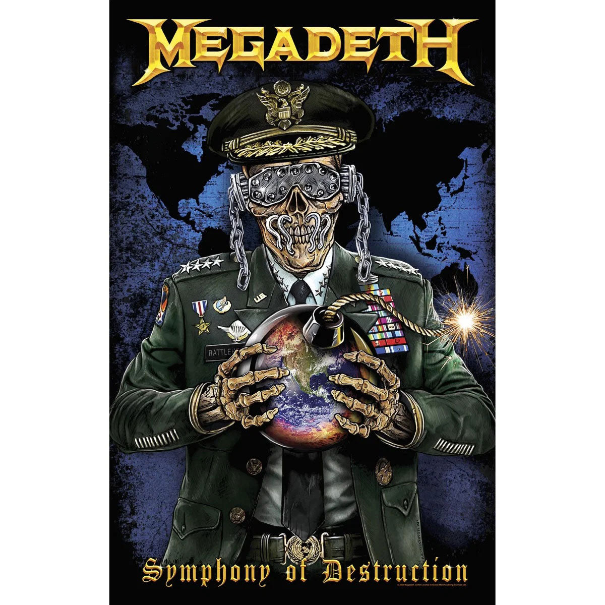 Megadeth Textile Poster: Countdown to Extinction