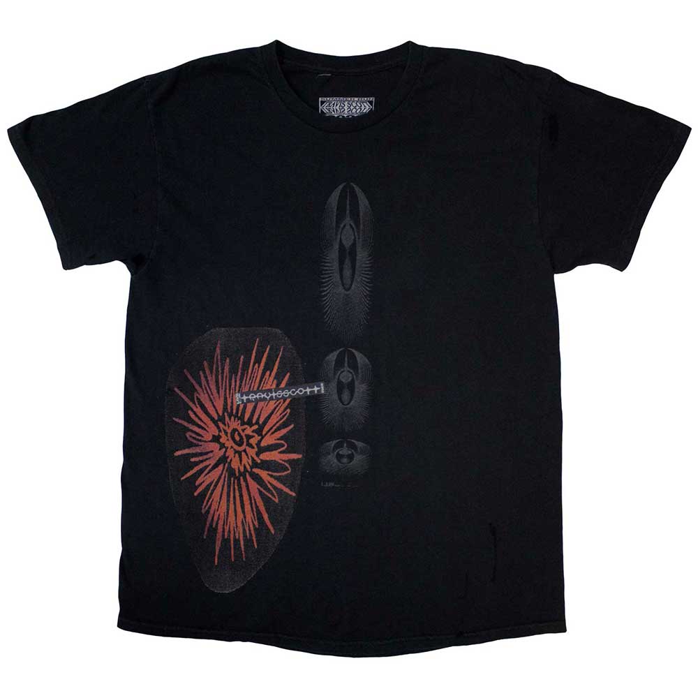 Travis Scott Unisex T-Shirt: Summer Run 2023 Stockholm (Black) (Back Print & Ex-Tour)