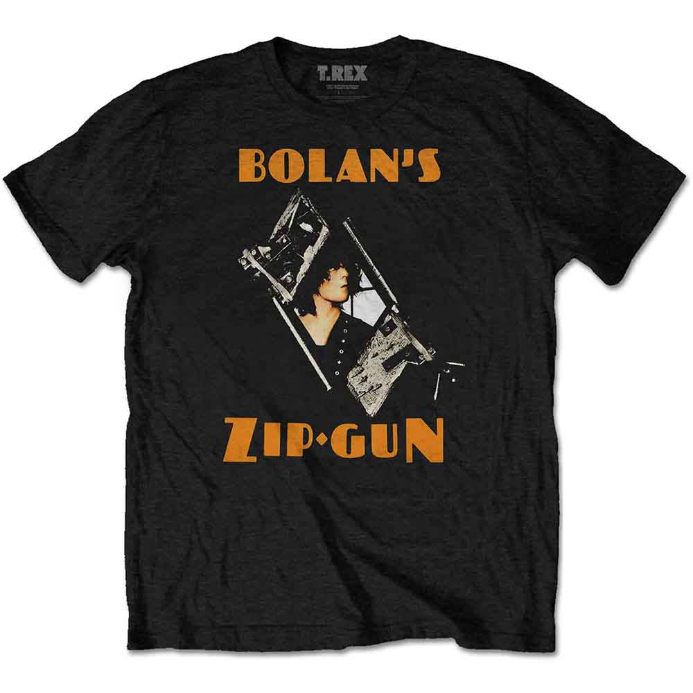 T-Rex Unisex T-Shirt: Zip Gun (Black)