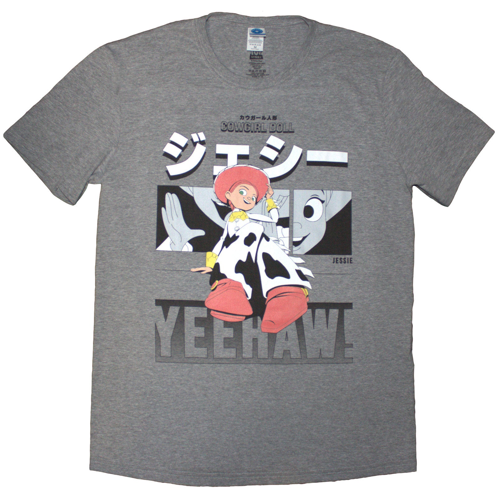 Disney Unisex T-Shirt: Toy Story Jessie Yeehaw (Grey)