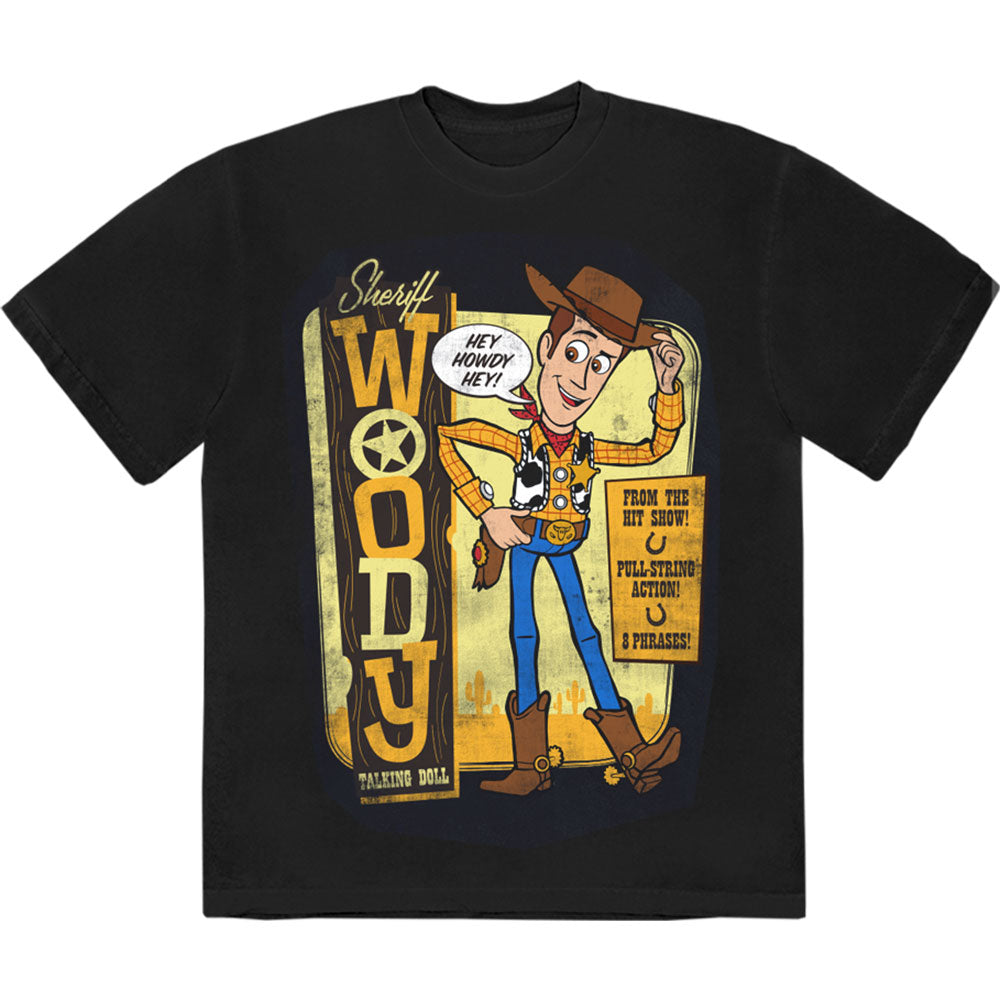 Disney Unisex T-Shirt: Toy Story - Sheriff Woody (Black)