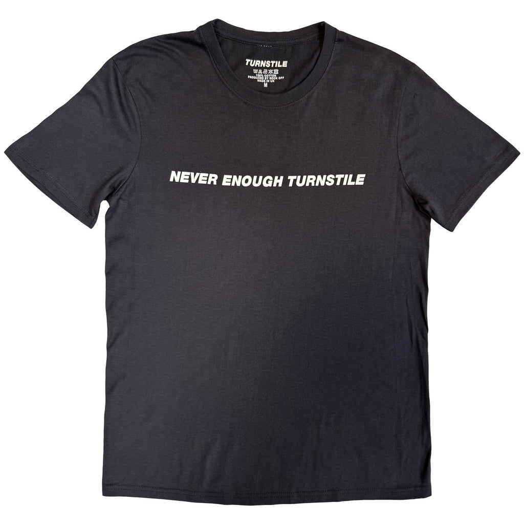 Turnstile Unisex T-Shirt: Right Place, Right Time (Charcoal Grey) (Back Print)