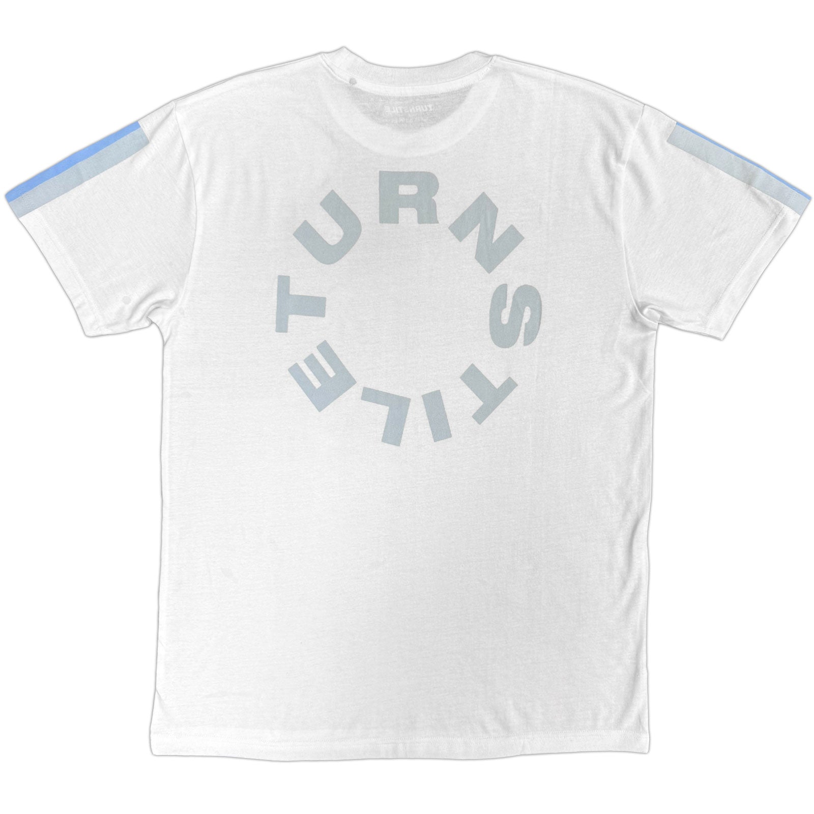 Turnstile Unisex T-Shirt: Never Enough Studio (White) (Back Print)