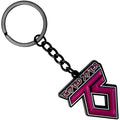Twisted Sister Keychain: Pink Logo