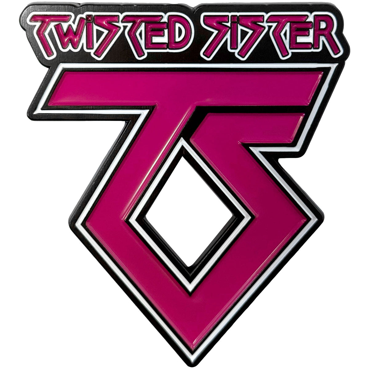 Twisted Sister Magnet: Pink Logo