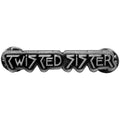 Twisted Sister Pin Badge: Silver Logo