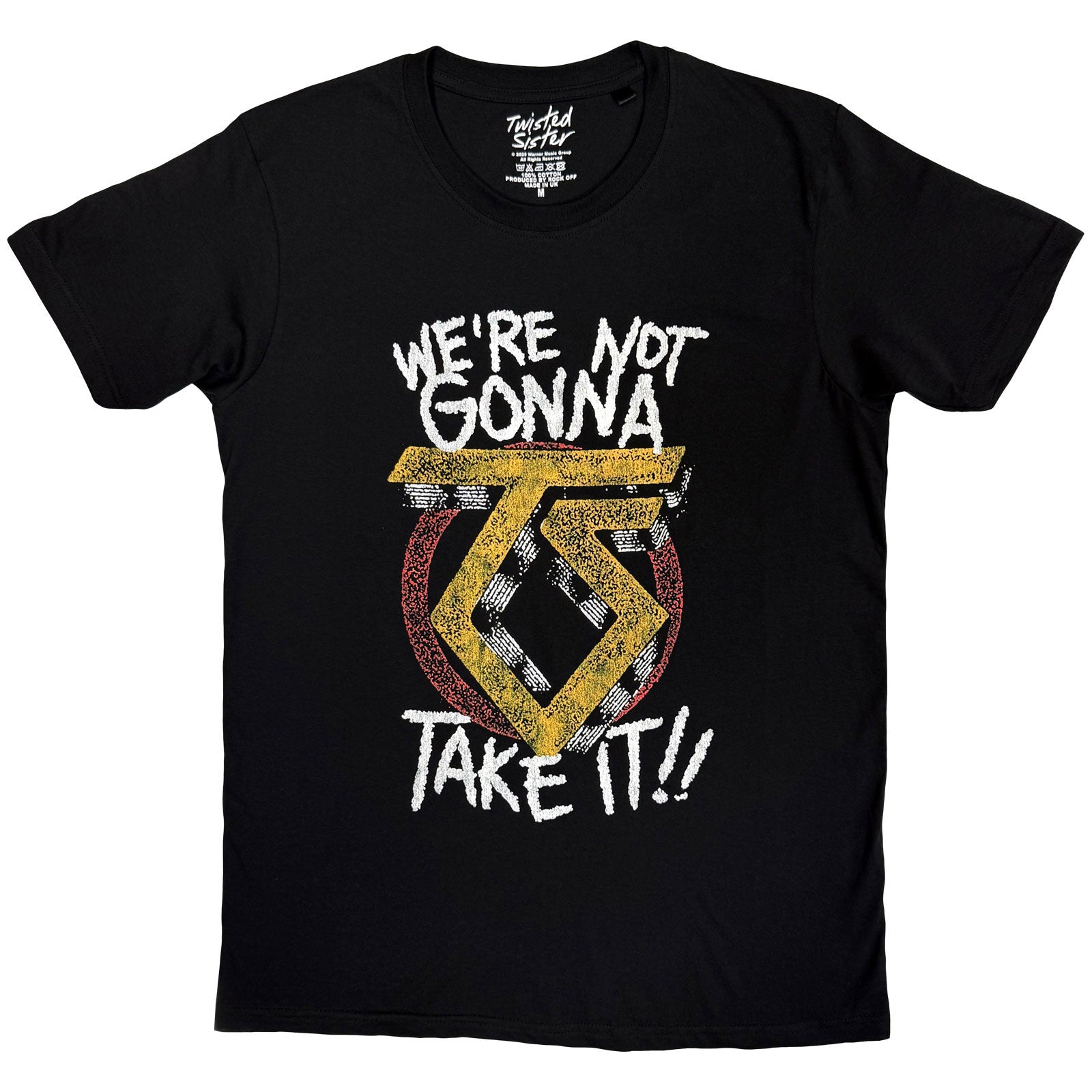 Twisted Sister Unisex T-Shirt: Not Gonna Take It (Black)