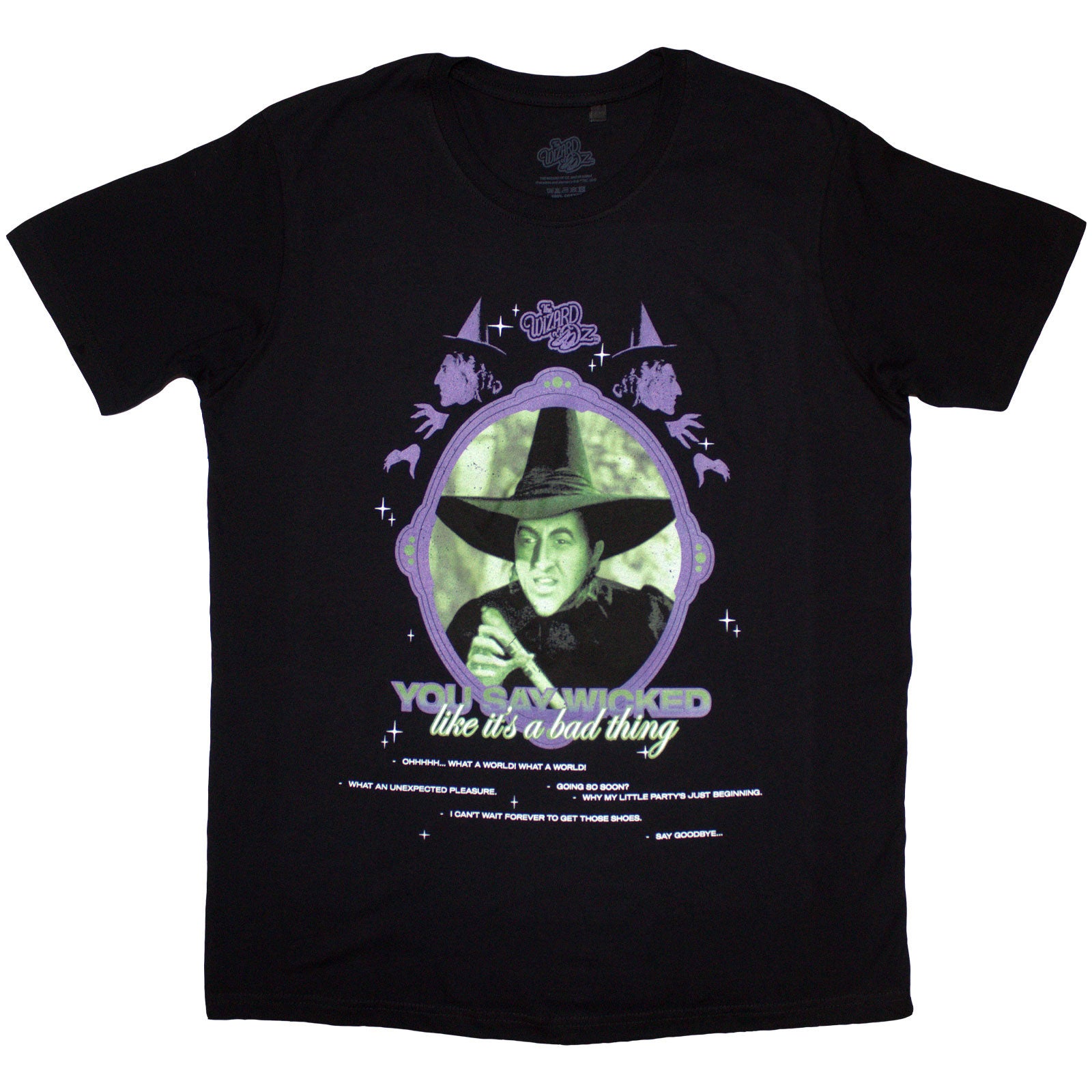 The Wizard of Oz Unisex T-Shirt: You Say Wicked (Black)