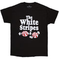 The White Stripes Unisex T-Shirt: Peppermints (Black)