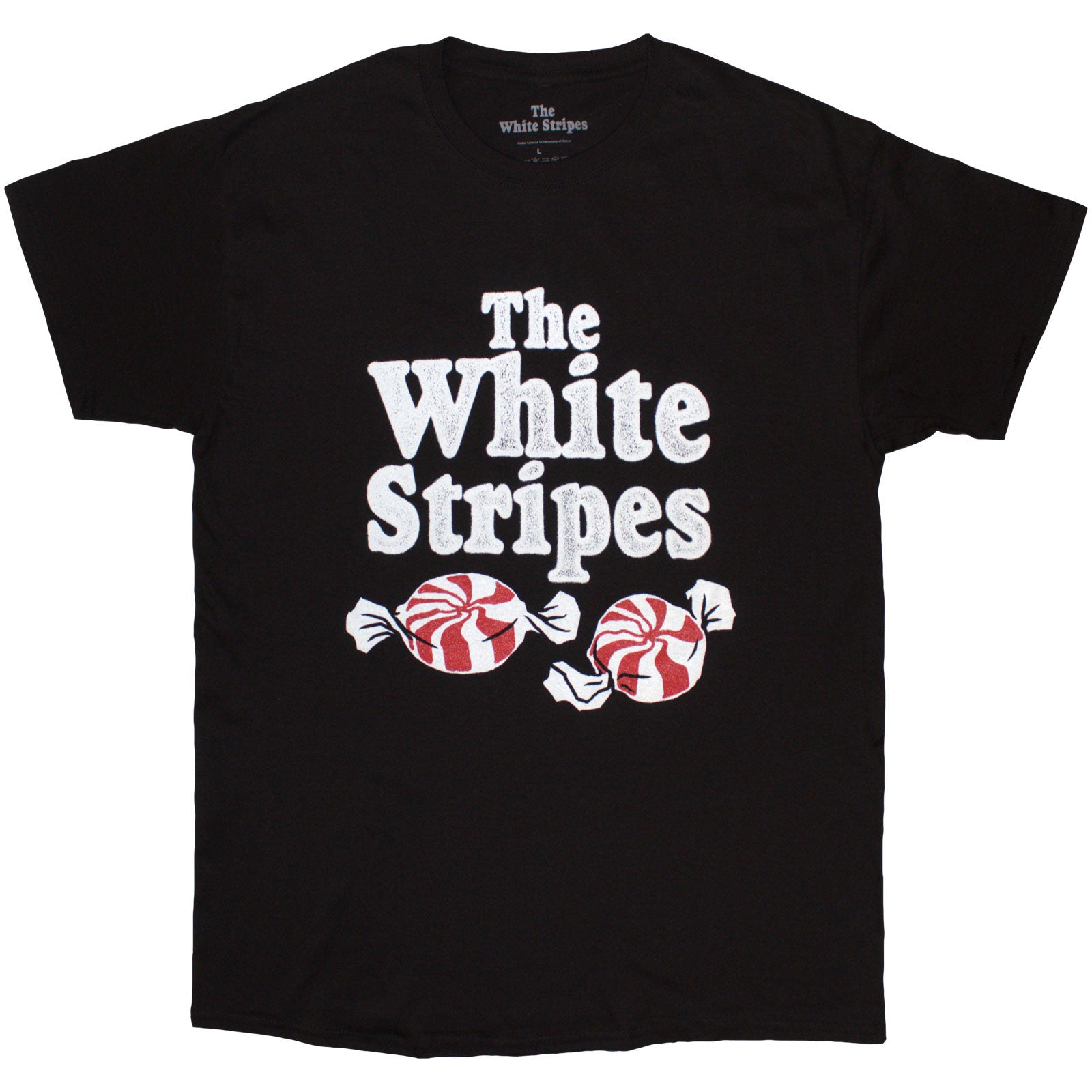 The White Stripes Unisex T-Shirt: Peppermints (Black)