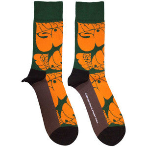 The Beatles: Rubber Soul Repeat Sock | Orange & Green | UK 7-11