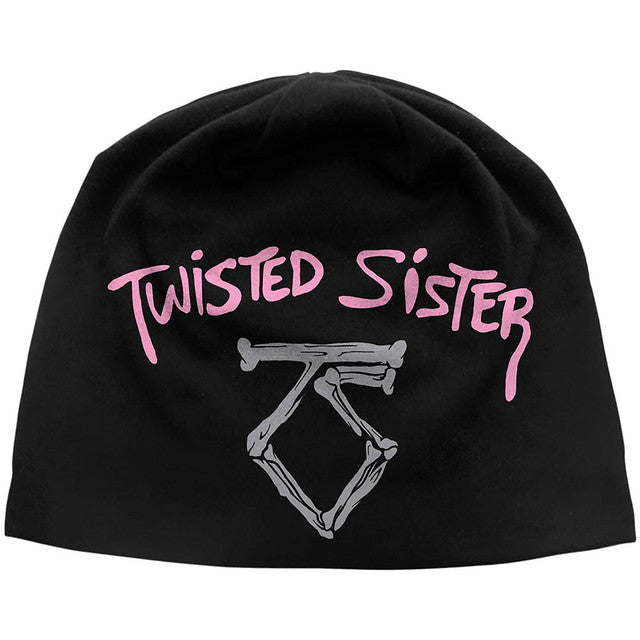 Twisted Sister Unisex Beanie Hat: We're Not Gonna Take It JD Print (Black)