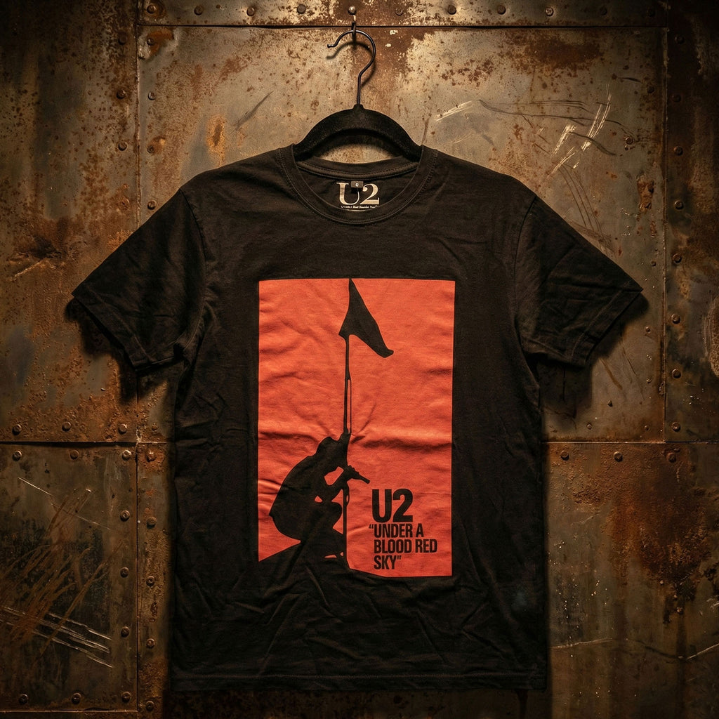 U2 Unisex Premium Carbon T-Shirt: Blood Red Sky (Black)