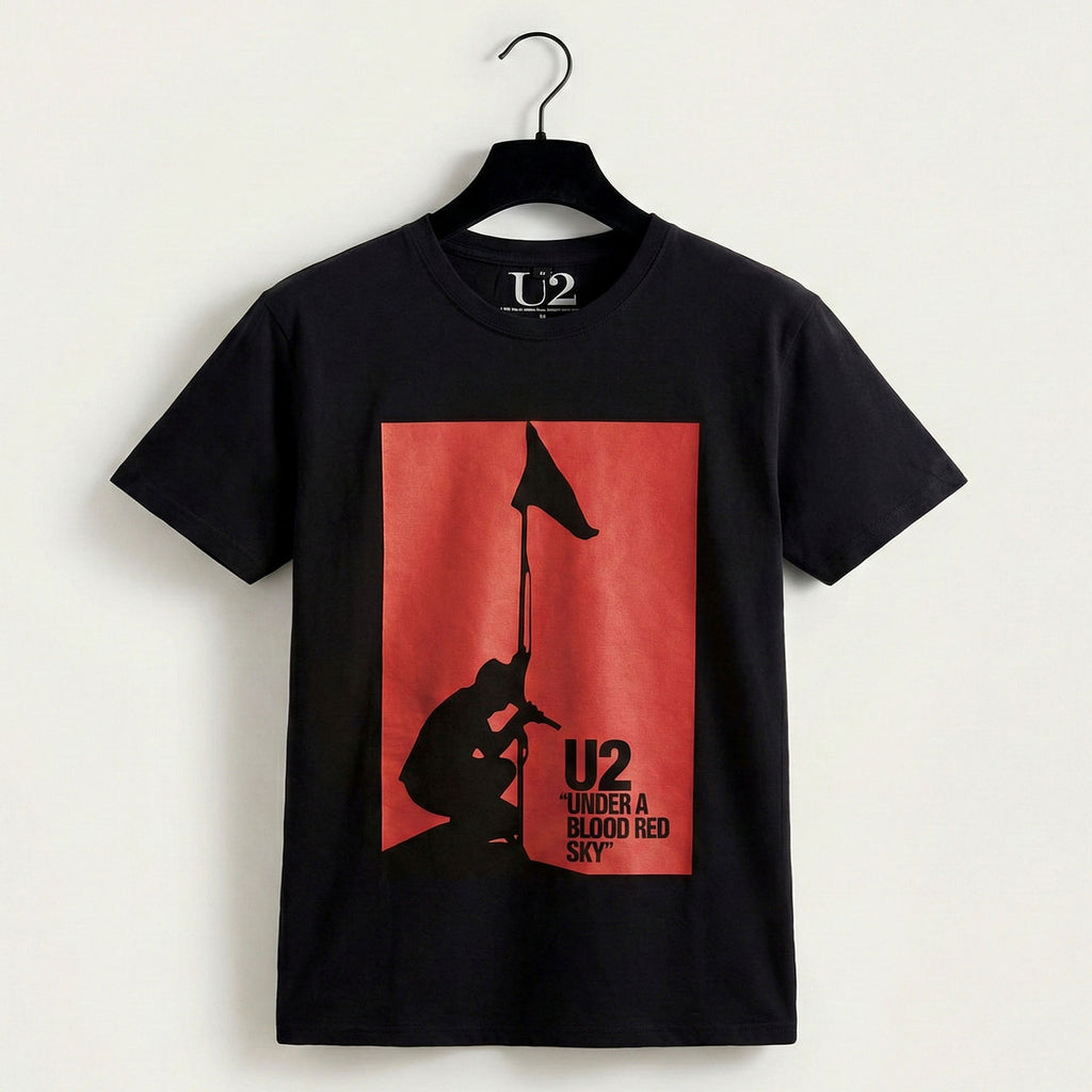 U2 Unisex Premium Carbon T-Shirt: Blood Red Sky (Black)