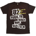 U2 Unisex T-Shirt: I+E Paris Event 2015 (Brown) (Ex-Tour)