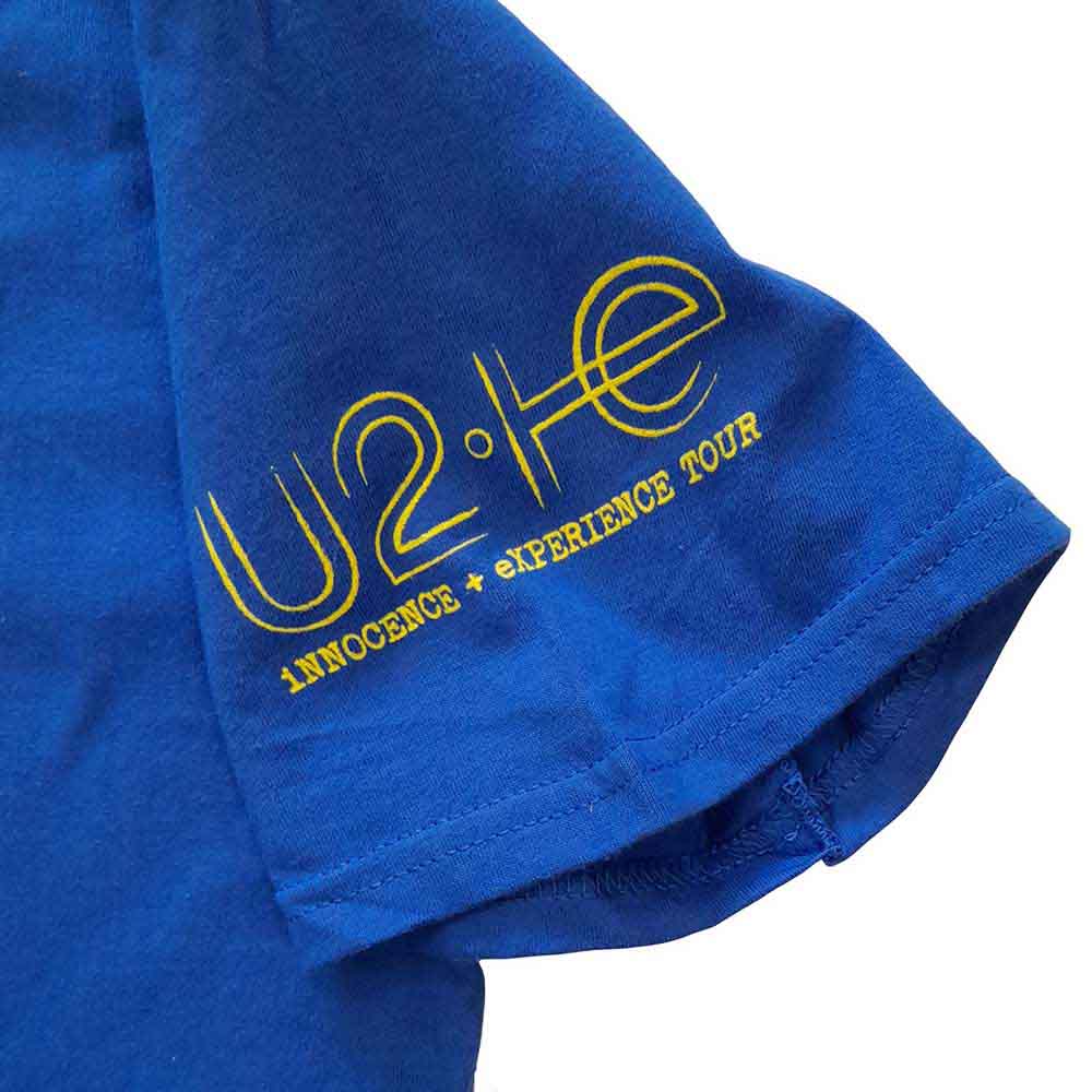 U2 Unisex T-Shirt: Stardes (Blue) (Ex-Tour & Sleeve Print)