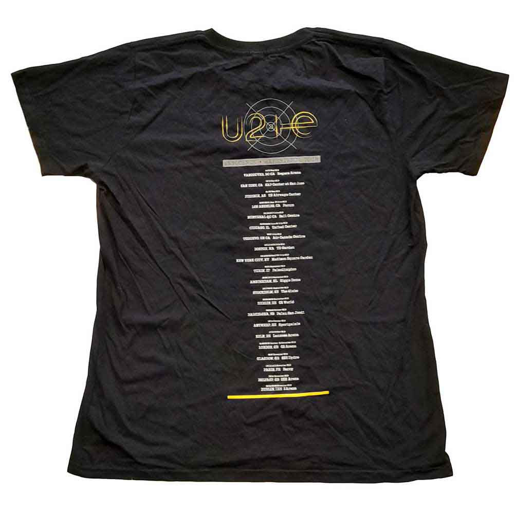 U2 Ladies T-Shirt: I+E Tour Bed Photo (Black) (Back Print & Ex-Tour)
