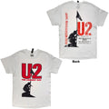 U2 Unisex T-Shirt: The Longest Day (White) (Back Print)