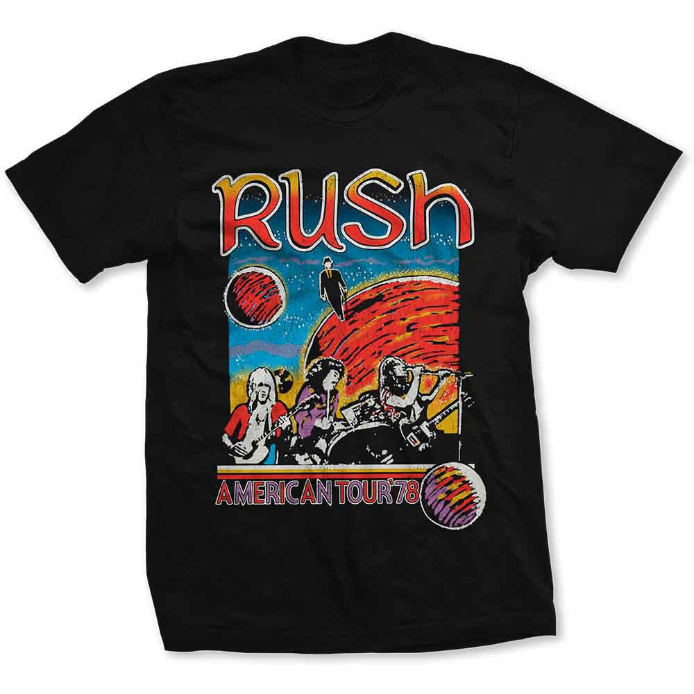 Rush: US Tour 1978 Unisex T-Shirt (Black)