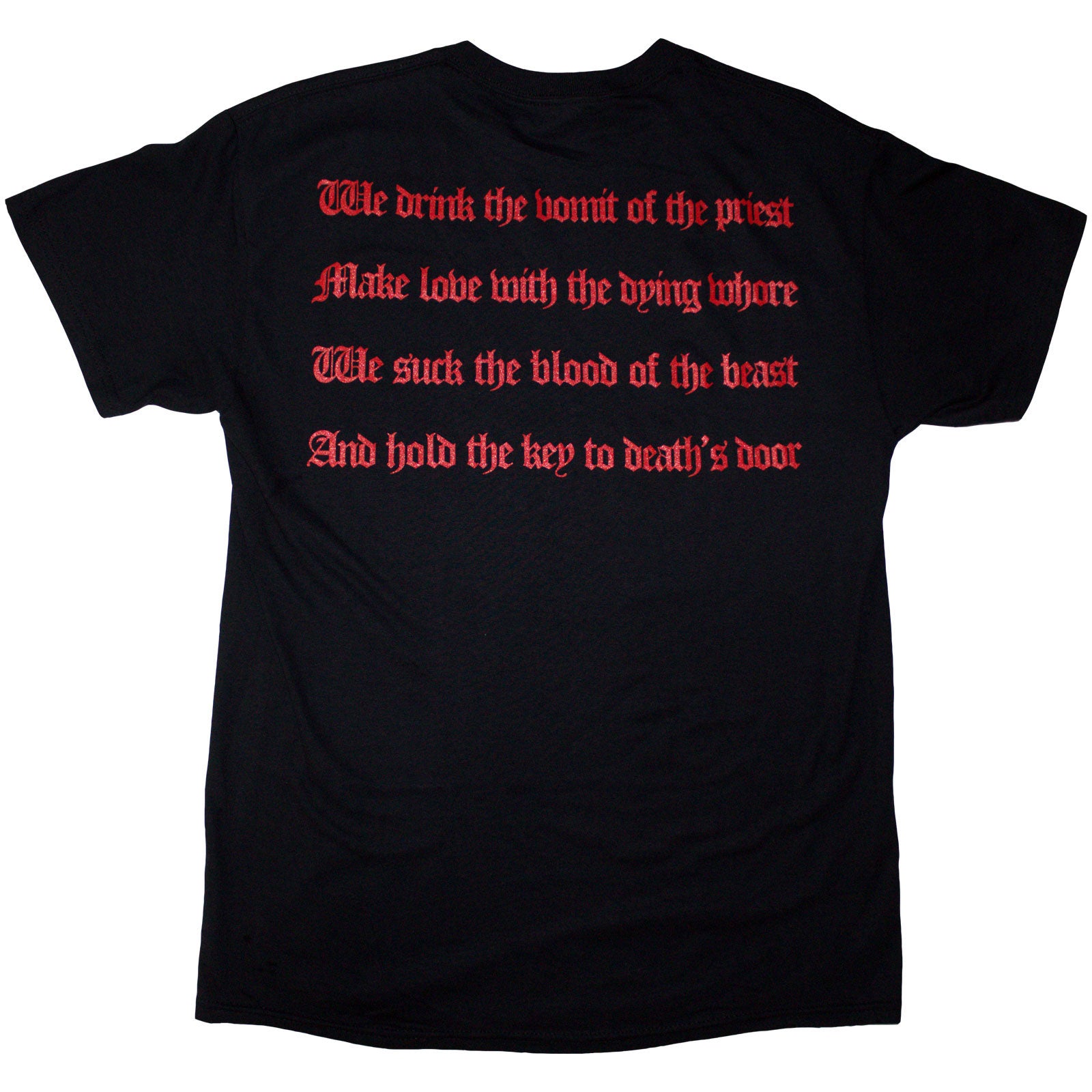 Venom Unisex T-Shirt: Black Metal (Black) (Back Print)