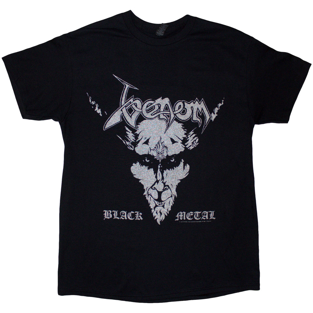 Venom Unisex T-Shirt: Black Metal (Black) (Back Print)