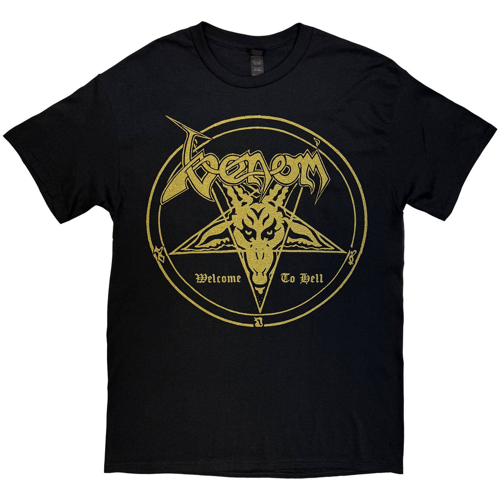 Venom Unisex T-Shirt: Welcome To Hell (Black) (Back Print)