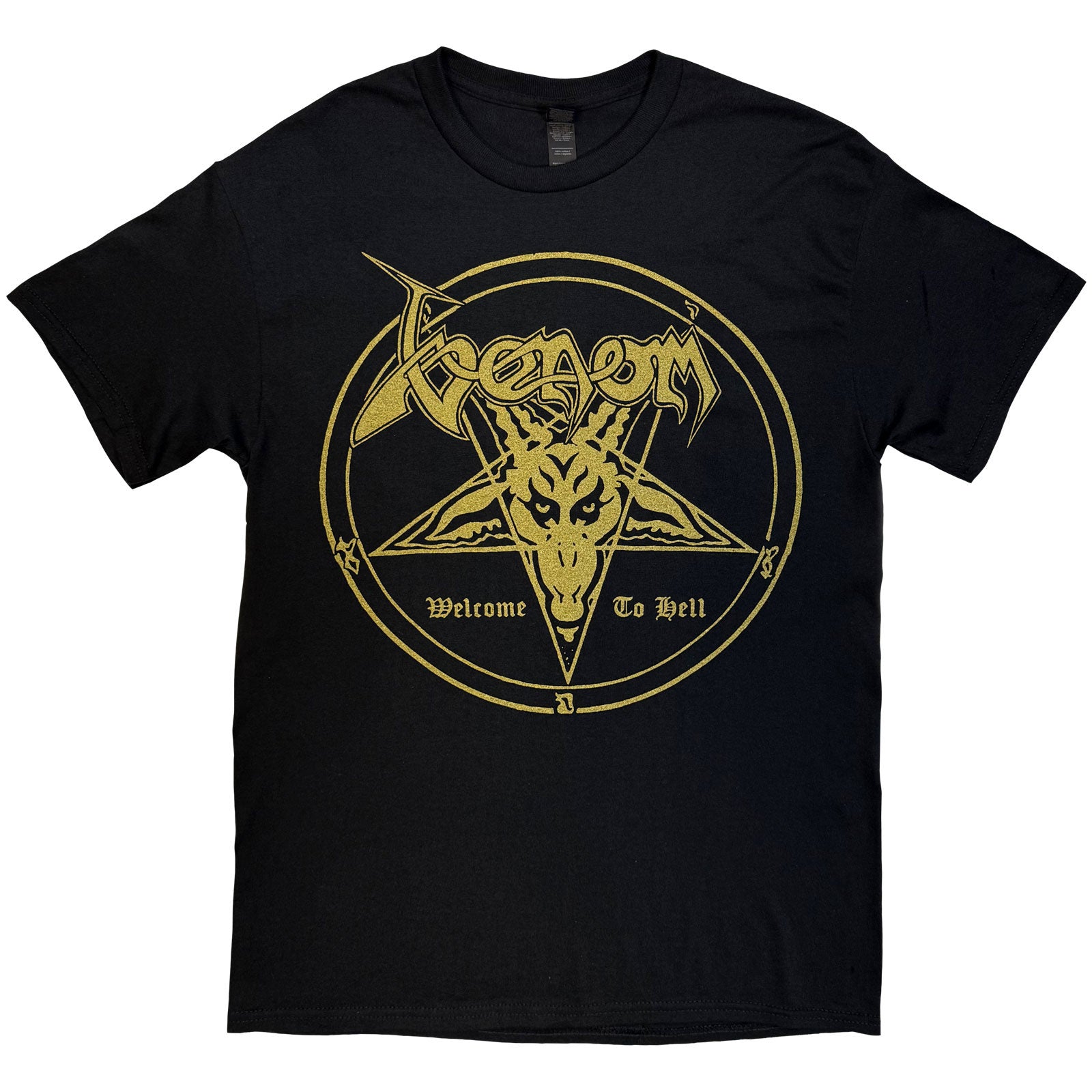 Venom Unisex T-Shirt: Welcome To Hell (Black) (Back Print)