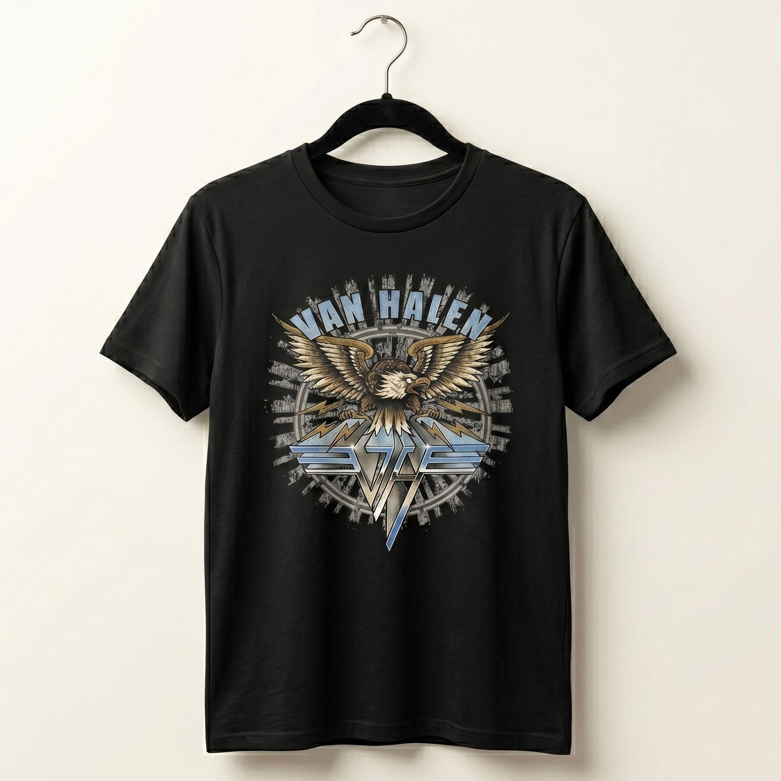 Van Halen Unisex Premium Carbon T-Shirt: Eagle (Black)