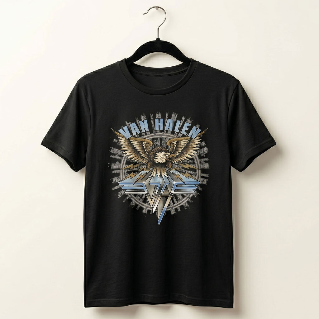 Van Halen Unisex Premium Carbon T-Shirt: Eagle (Black)
