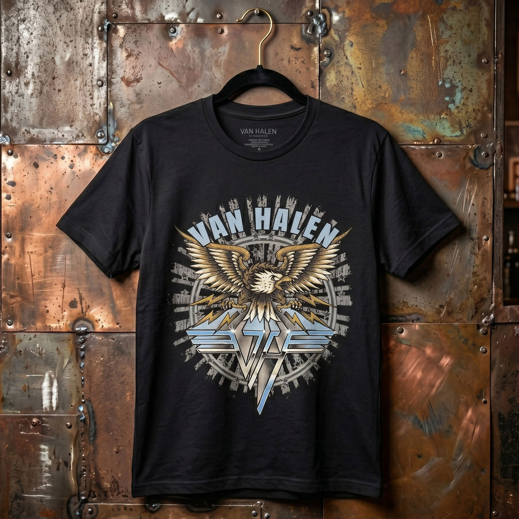 Van Halen Unisex Premium Carbon T-Shirt: Eagle (Black)