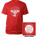 Van Halen Unisex T-Shirt: 1979 Tour (Red) (Back Print)