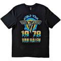 Van Halen Unisex T-Shirt: World Tour '78 1 (Black)