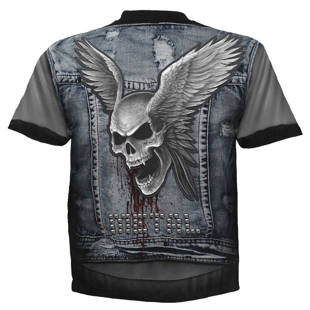 Spiral Unisex T-Shirt: Thrash Metal (Black) (All Over Print)