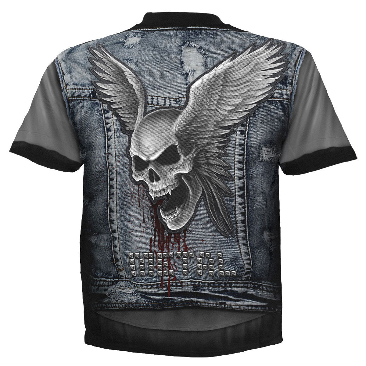 Spiral Unisex T-Shirt: Thrash Metal (Black) (All Over Print)