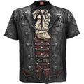 Spiral Unisex T-Shirt: Goth Wrap (Black) (All Over Print)