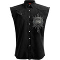 Spiral Unisex Worker Shirt: Valhalla (Black) (Back Print)