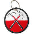 Pink Floyd Patch Keychain: The Wall Hammers Circle (Double Sided)