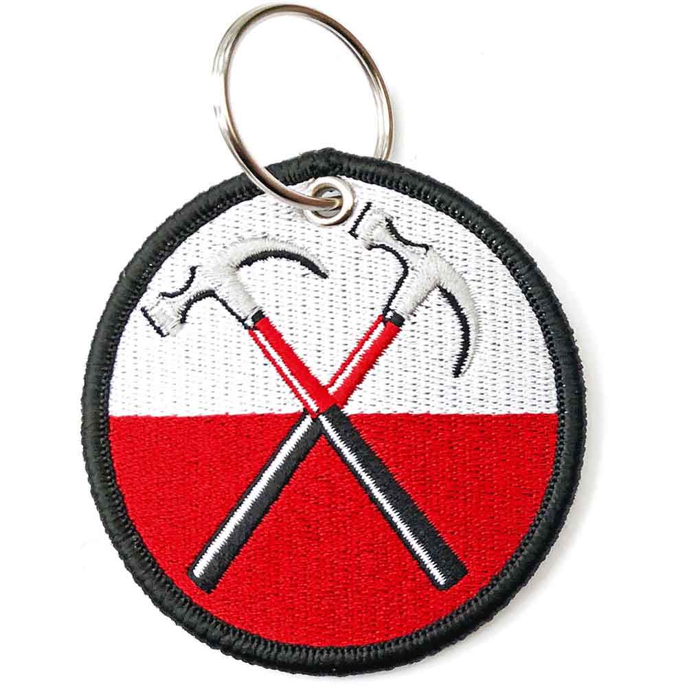 Pink Floyd Patch Keychain: The Wall Hammers Circle (Double Sided)