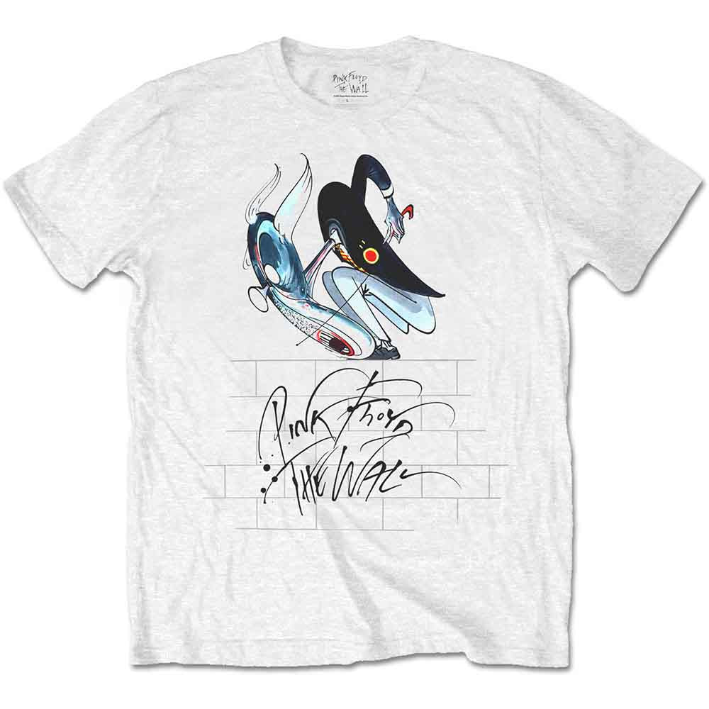 Pink Floyd Unisex T-Shirt: The Wall Teacher (White)
