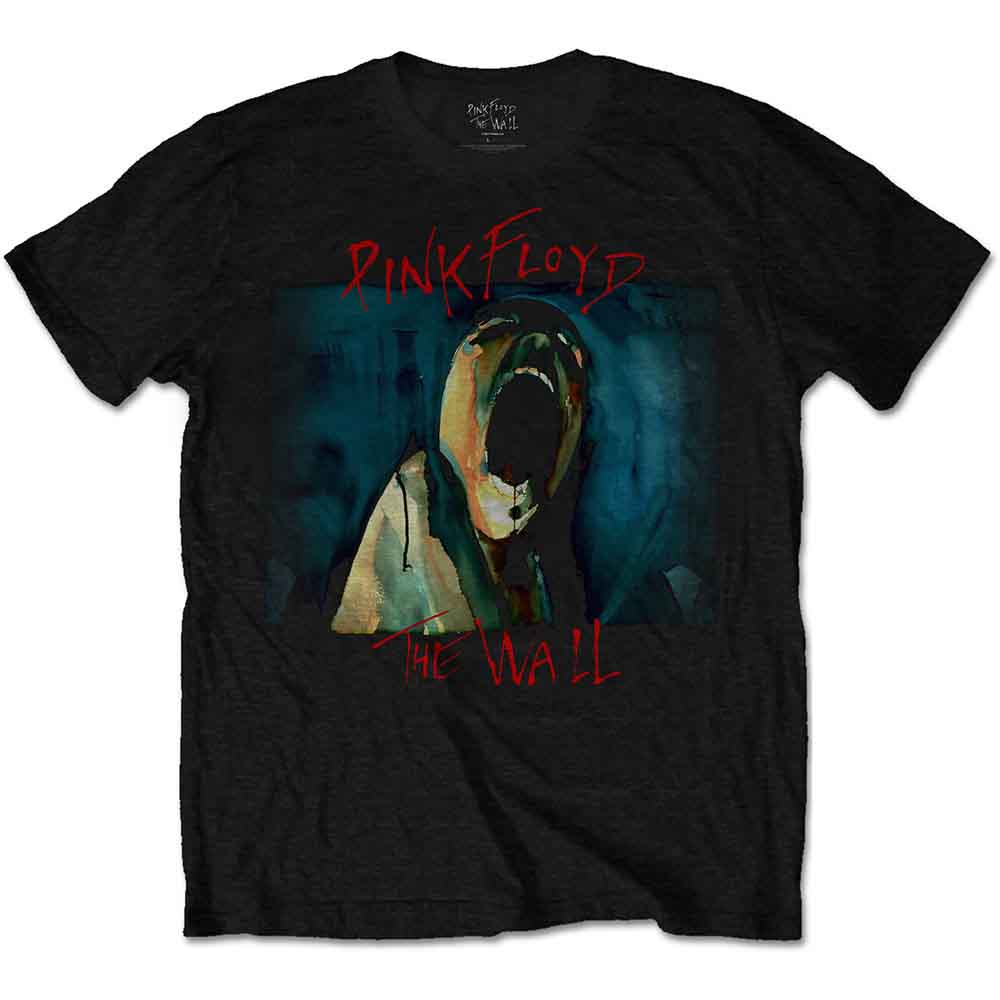 Pink Floyd Unisex T-Shirt: The Wall Scream (Black)
